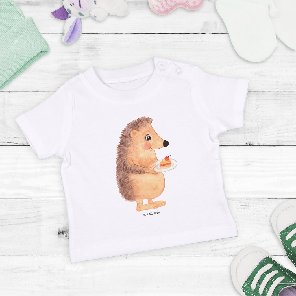 Organic Baby Shirt Igel Kuchenstück Baby T-Shirt, Jungen Baby T-Shirt, Mädchen Baby T-Shirt, Shirt, Tiermotive, Gute Laune, lustige Sprüche, Tiere, Igel, Essen Spruch, Kuchen, Backen Geschenk, Kuchen backen, Einladung Party, Geburtstagskuchen, Torte