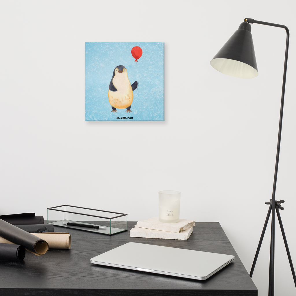 Leinwand Bild Pinguin Luftballon Leinwand, Bild, Kunstdruck, Wanddeko, Dekoration, Pinguin, Pinguine, Luftballon, Tagträume, Lebenslust, Geschenk Freundin, Geschenkidee, beste Freundin, Motivation, Neustart, neues Leben, Liebe, Glück