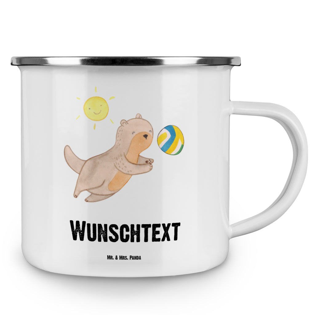 Personalisierte Emaille Tasse Otter Beachvolleyball Emaille Tasse personalisiert, Emaille Tasse mit Namen, Campingtasse personalisiert, Namenstasse, Campingtasse bedrucken, Campinggeschirr personalsisert, tasse mit namen, personalisierte tassen, personalisierte tasse, tasse selbst gestalten, tasse bedrucken, tassen bedrucken, Geschenk, Sport, Sportart, Hobby, Schenken, Danke, Dankeschön, Auszeichnung, Gewinn, Sportler, Beachvolleyball, Volleyball, Ballsport, Volleyballturnier