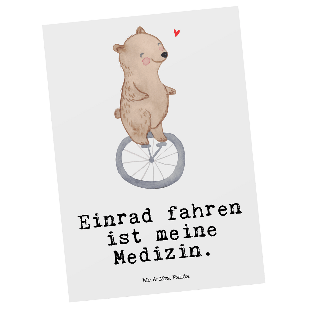 Postkarte Bär Einrad fahren Medizin Postkarte, Karte, Geschenkkarte, Grußkarte, Einladung, Ansichtskarte, Geburtstagskarte, Einladungskarte, Dankeskarte, Ansichtskarten, Einladung Geburtstag, Einladungskarten Geburtstag, Geschenk, Sport, Sportart, Hobby, Schenken, Danke, Dankeschön, Auszeichnung, Gewinn, Sportler, Einrad fahren