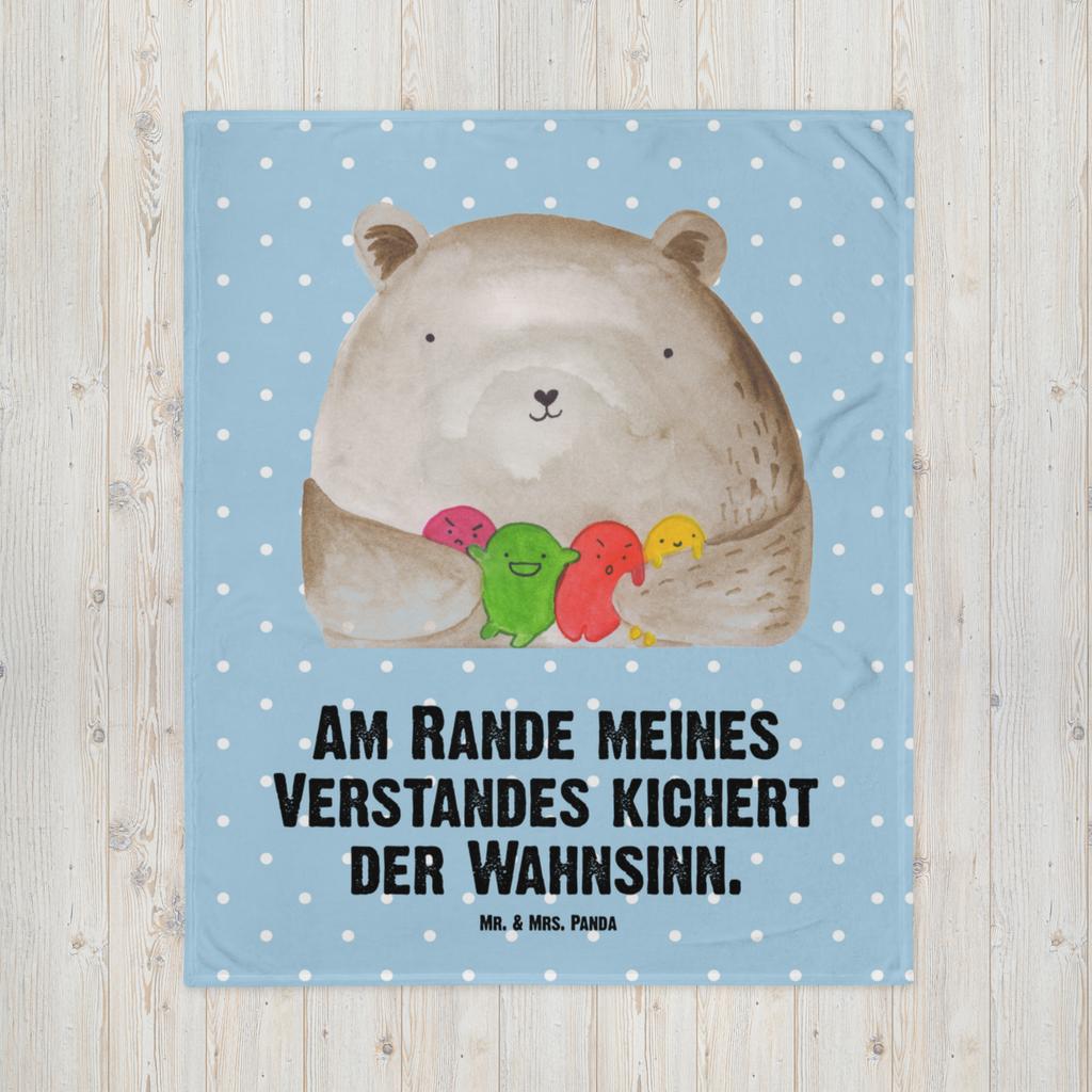 Kuscheldecke Bär Gefühl Decke, Wohndecke, Tagesdecke, Wolldecke, Sofadecke, Bär, Teddy, Teddybär, Wahnsinn, Verrückt, Durchgedreht