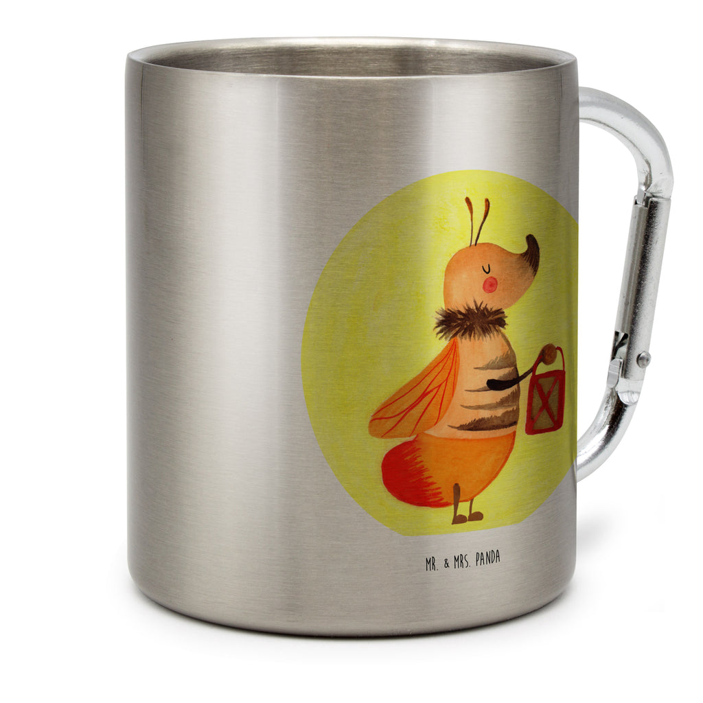 Edelstahlbecher Glühwürmchen Edelstahltasse, Karabiner, Edelstahlbecher, Outdoor, Camping, Tasse, Becher, Tiermotive, Gute Laune, lustige Sprüche, Tiere, Glühwürmchen, Glühwurm, Falter, Liebe, Leuchten, magisch, Liebesbeweis, Lieblingsmensch, Verlobung, Heiratsantrag, Jahrestag, Liebesspruch