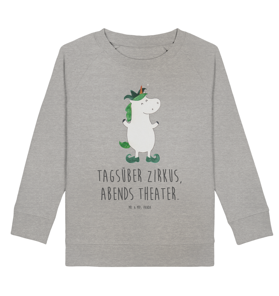 Organic Kinder Pullover Einhorn Joker Kinder Pullover, Kinder Sweatshirt, Jungen, Mädchen, Einhorn, Einhörner, Einhorn Deko, Pegasus, Unicorn, Hofnarr, Kasper, Gaukler, Mittelalter