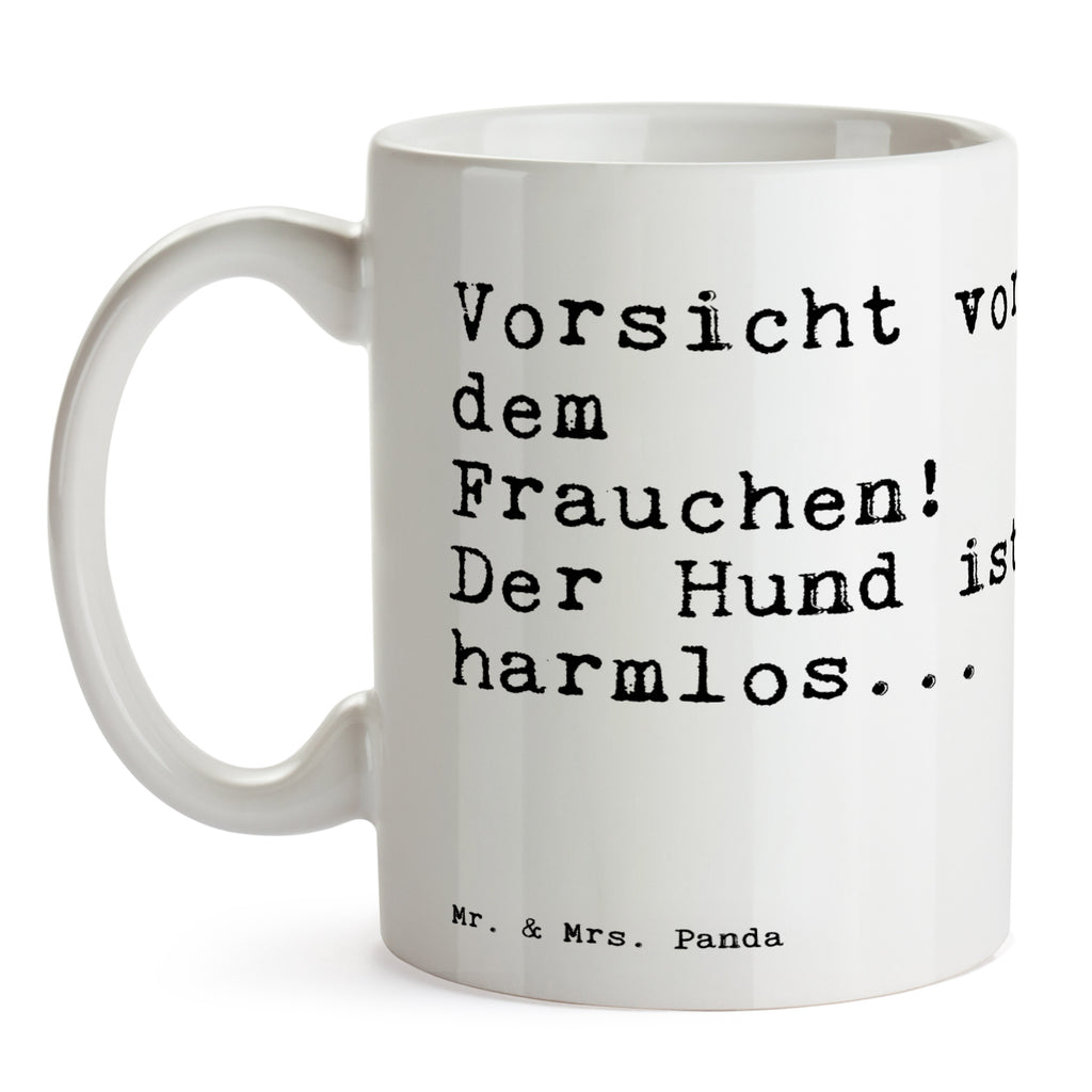 Tasse Sprüche und Zitate Vorsicht vor dem Frauchen! Der Hund ist harmlos... Tasse, Kaffeetasse, Teetasse, Becher, Kaffeebecher, Teebecher, Keramiktasse, Porzellantasse, Büro Tasse, Geschenk Tasse, Tasse Sprüche, Tasse Motive, Kaffeetassen, Tasse bedrucken, Designer Tasse, Cappuccino Tassen, Schöne Teetassen, Spruch, Sprüche, lustige Sprüche, Weisheiten, Zitate, Spruch Geschenke, Spruch Sprüche Weisheiten Zitate Lustig Weisheit Worte