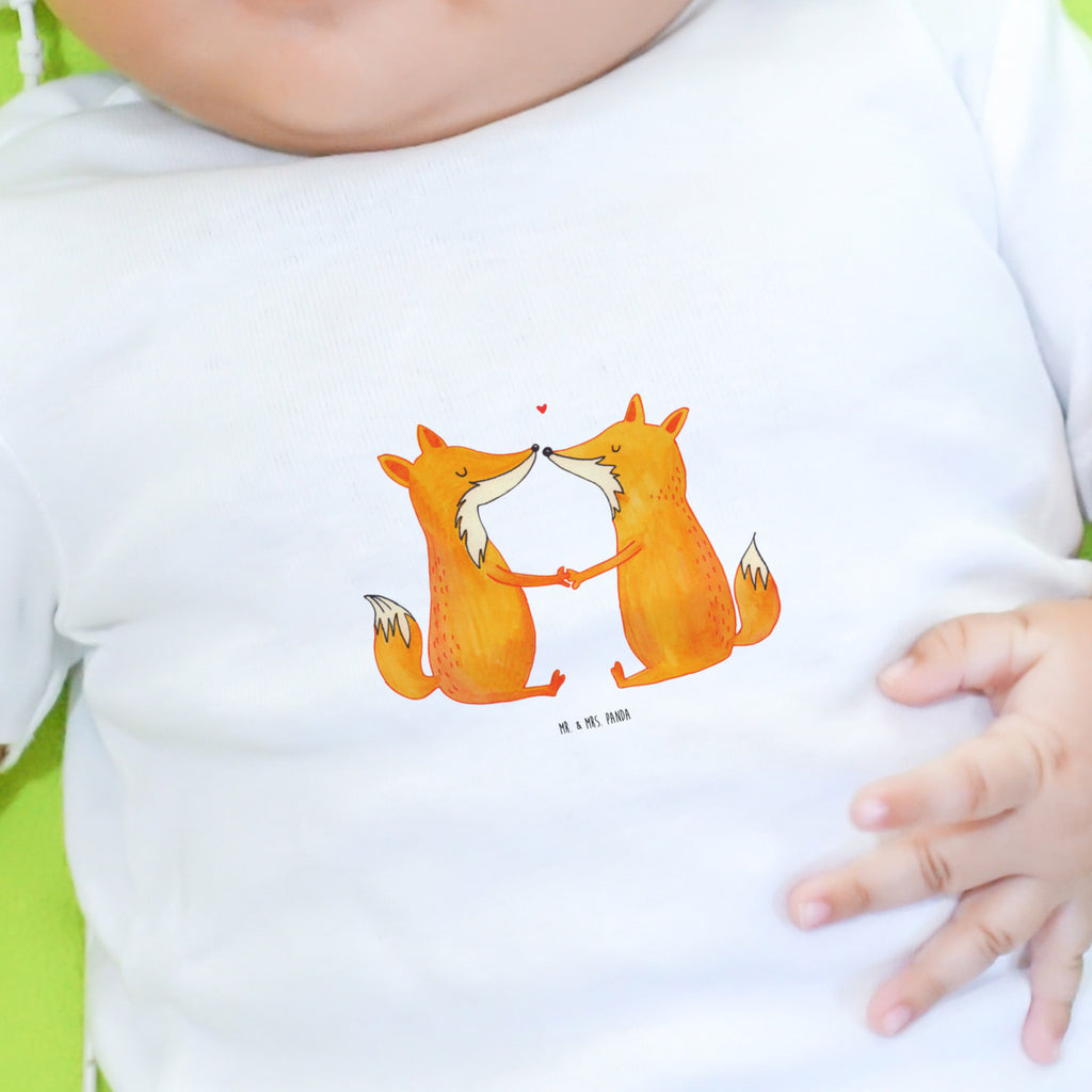 Baby Longsleeve Füchse Liebe Mädchen, Jungen, Baby, Langarm, Bio, Kleidung, Longsleeve, Fuchs, Füchse, Fox, Liebe, Liebespaar, Paar, Partner, Freundin, Freund, Ehe, Verlobte, Ehemann, Ehefrau, Liebesbeweis