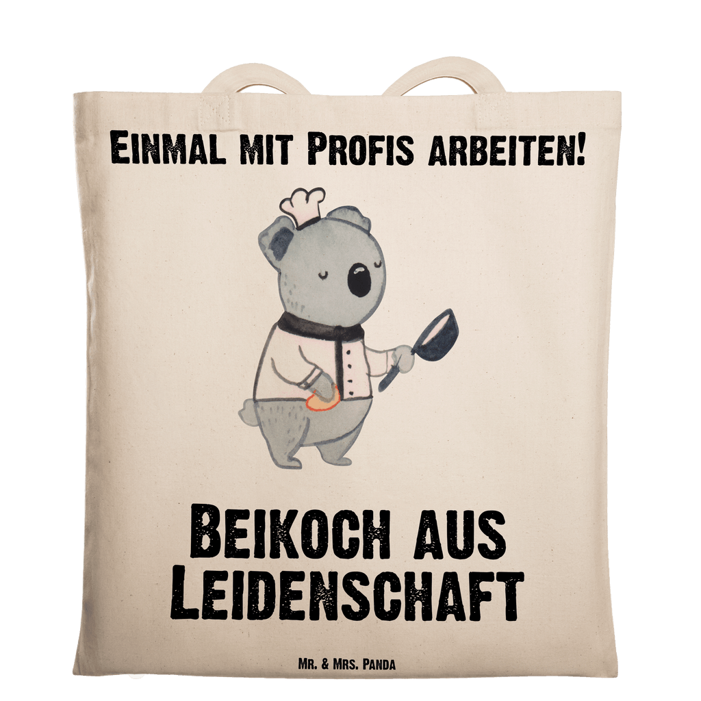 Tragetasche Beikoch aus Leidenschaft Beuteltasche, Beutel, Einkaufstasche, Jutebeutel, Stoffbeutel, Tasche, Shopper, Umhängetasche, Strandtasche, Schultertasche, Stofftasche, Tragetasche, Badetasche, Jutetasche, Einkaufstüte, Laptoptasche, Beruf, Ausbildung, Jubiläum, Abschied, Rente, Kollege, Kollegin, Geschenk, Schenken, Arbeitskollege, Mitarbeiter, Firma, Danke, Dankeschön, Beikoch, Spülhilfe, Hilfskoch, Jungkoch, Küchenhilfe, Gastronomie, Restaurant, Koch