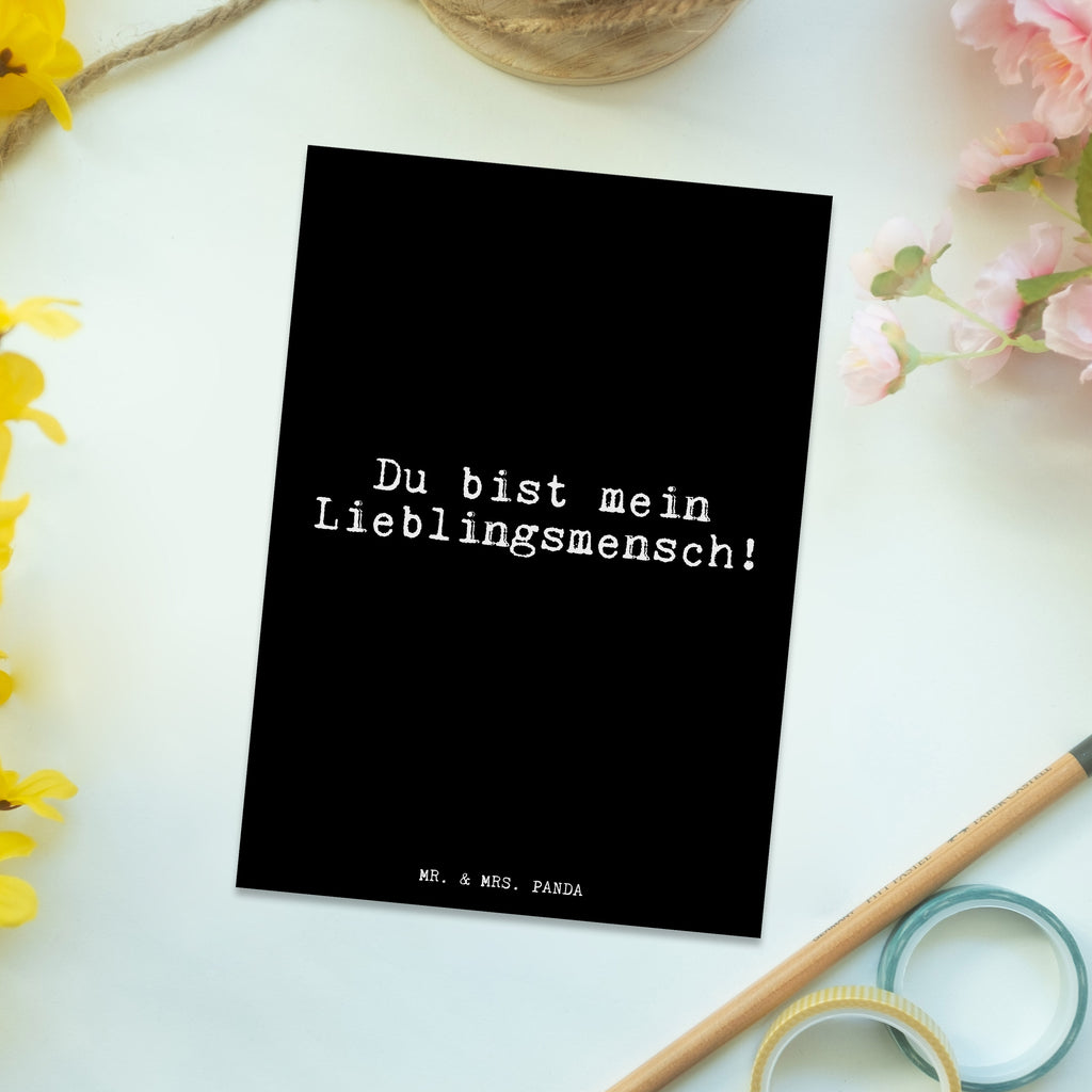 Postkarte Du bist mein Lieblingsmensch! Postkarte, Karte, Geschenkkarte, Grußkarte, Einladung, Ansichtskarte, Geburtstagskarte, Einladungskarte, Dankeskarte, Ansichtskarten, Einladung Geburtstag, Einladungskarten Geburtstag, Spruch, Sprüche, lustige Sprüche, Weisheiten, Zitate, Spruch Geschenke, Glizer Spruch Sprüche Weisheiten Zitate Lustig Weisheit Worte