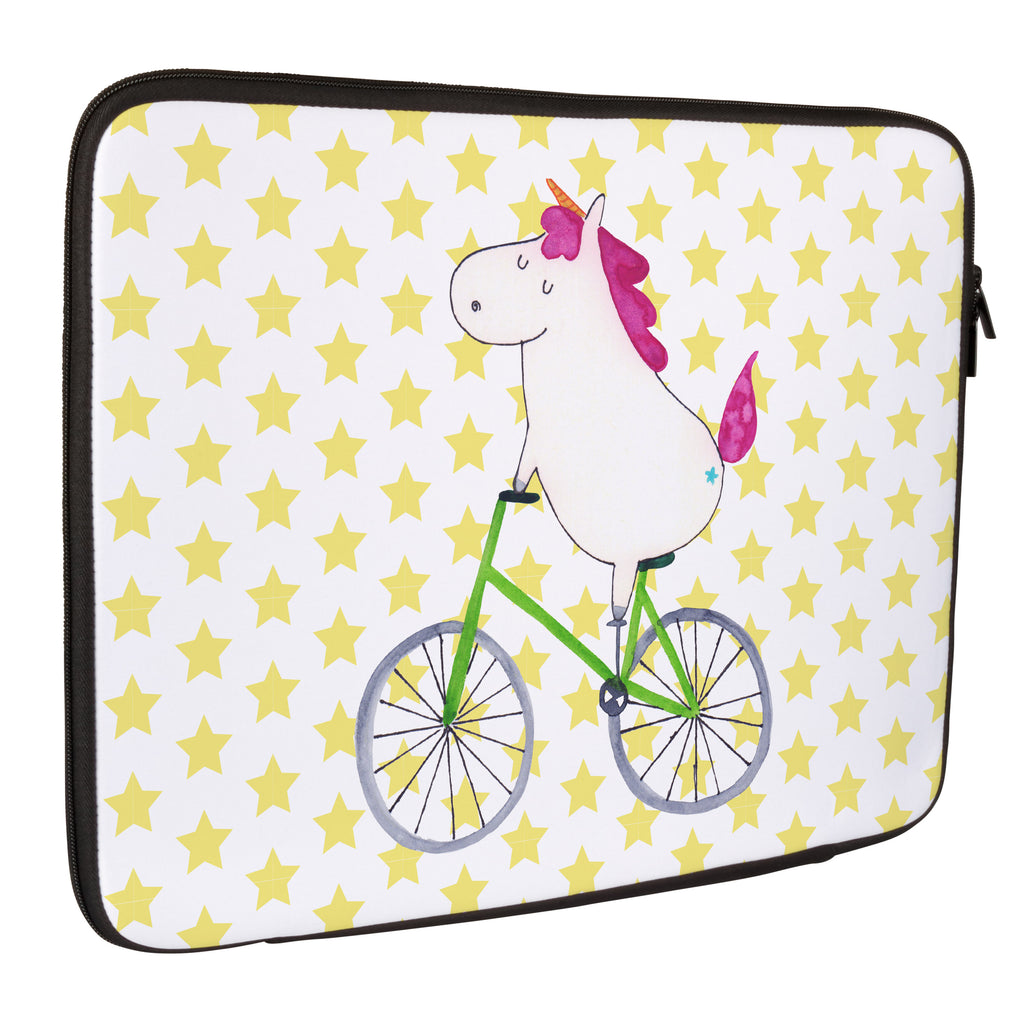 Notebook Tasche Einhorn Radfahrer Notebook Tasche, Laptop, Computertasche, Tasche, Notebook-Tasche, Notebook-Reisehülle, Notebook Schutz, Einhorn, Einhörner, Einhorn Deko, Pegasus, Unicorn, Radfahren, Radfahrer, Rad, Bike, Feenstaub, Konfetti, Luxusproblem, Kummer, Liebeskummer