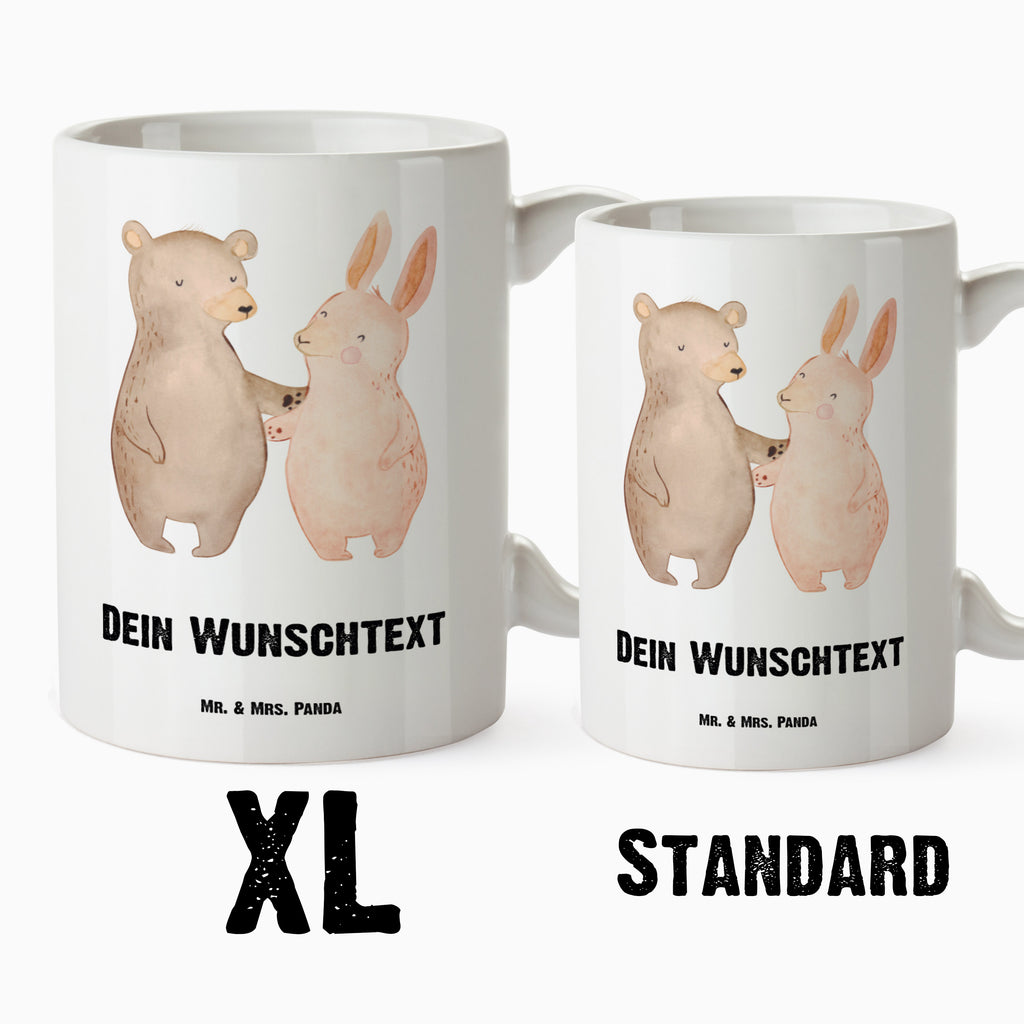 Personalisierte XL Tasse Bär Hase Umarmen Personalisierte XL Tasse, Personalisierte Große Tasse, Personalisierte Grosse Kaffeetasse, PErsonalisierter XL Becher, XL Teetasse mit Namen, XL Becher mit Namen, spülmaschinenfest, Jumbo Tasse, Groß, Personalisiert, XL Tasse mit Namen, XL Namenstasse, Jumbo Namenstasse, Liebe, Partner, Freund, Freundin, Ehemann, Ehefrau, Heiraten, Verlobung, Heiratsantrag, Liebesgeschenk, Jahrestag, Hocheitstag, Freunde, bester Freund, Hase, Bär, Bärchen, best friends