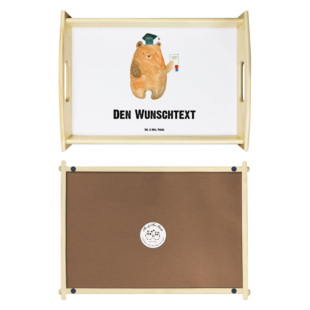 Personalisiertes Serviertablett Prüfungsbär Personalisiertes Serviertablett, Personalisiertes Tablett, Personalisiertes Holztablett, Personalisiertes Küchentablett, Personalisiertes Dekotablett, Personalisiertes Frühstückstablett, Serviertablett mit Namen, Tablett mit Namen, Bär, Teddy, Teddybär, Abitur, Prüfungen, Prüfung bestanden, Abschluss, Zeugnis, Abschlusszeugnis