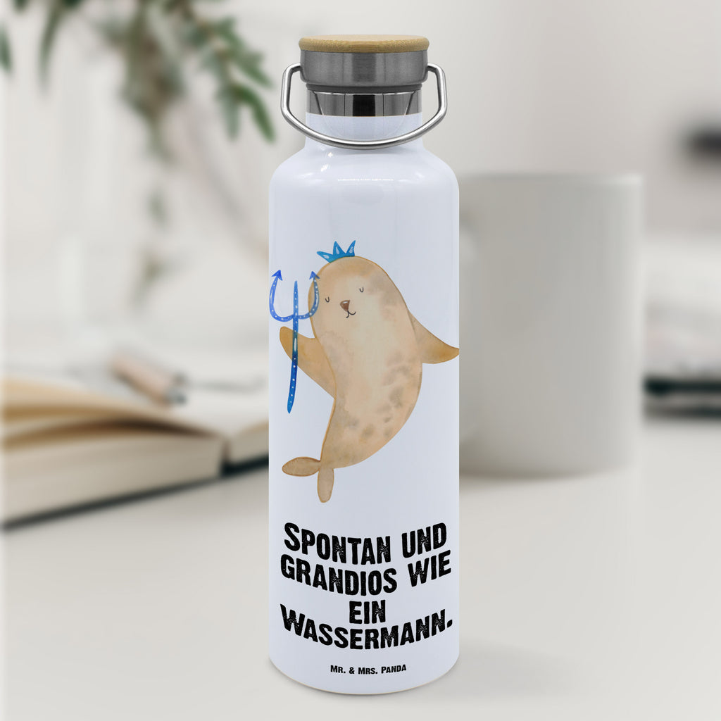 Trinkflasche Sternzeichen Wassermann Thermosflasche, Isolierflasche, Edelstahl, Trinkflasche, isoliert, Wamrhaltefunktion, Sportflasche, Flasche zum Sport, Sportlerflasche, Tierkreiszeichen, Sternzeichen, Horoskop, Astrologie, Aszendent, Meermann, Nix, Wassermann Geschenk, Wassermann Sternzeichen, Geschenk Januar, Geschenk Februar, Geburtstag Januar, Geburtstag Februar, Meer Geschenk