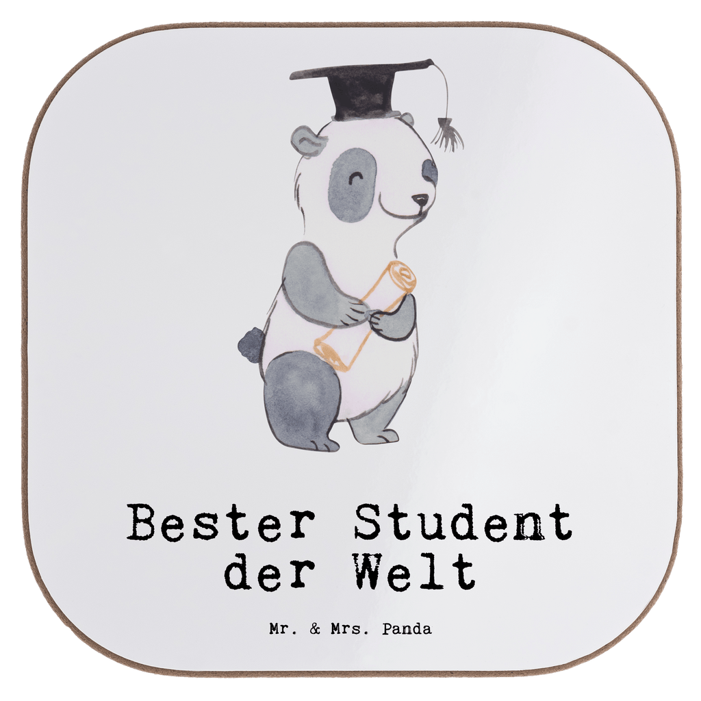 Quadratische Untersetzer Panda Bester Student der Welt Untersetzer, Bierdeckel, Glasuntersetzer, Untersetzer Gläser, Getränkeuntersetzer, Untersetzer aus Holz, Untersetzer für Gläser, Korkuntersetzer, Untersetzer Holz, Holzuntersetzer, Tassen Untersetzer, Untersetzer Design, für, Dankeschön, Geschenk, Schenken, Geburtstag, Geburtstagsgeschenk, Geschenkidee, Danke, Bedanken, Mitbringsel, Freude machen, Geschenktipp, Student, Studium, Sohn, Spaß, Musterschüler, lustig, Studienabschluss, witzig, Universität, Abschluss, Alumni, Uni, Studenten, Hochschule