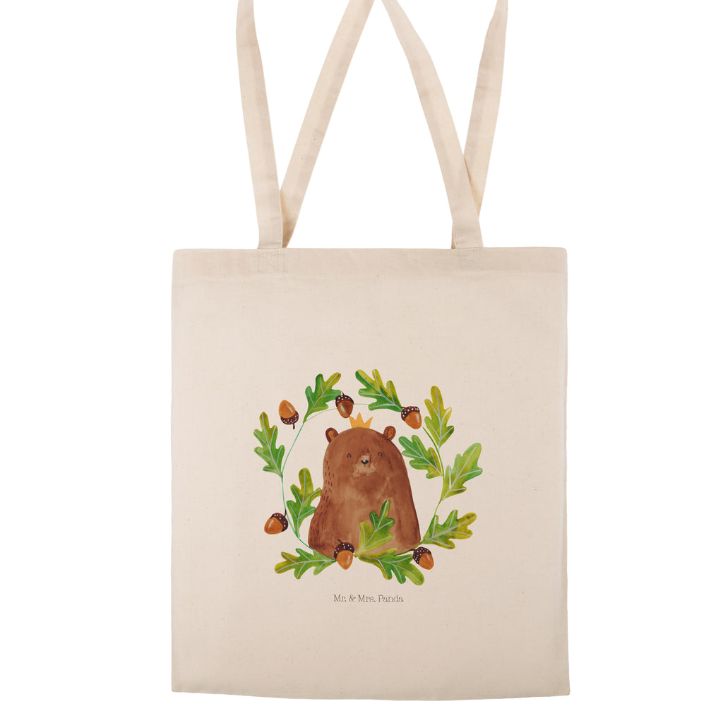 Tragetasche Bär König Beuteltasche, Beutel, Einkaufstasche, Jutebeutel, Stoffbeutel, Tasche, Shopper, Umhängetasche, Strandtasche, Schultertasche, Stofftasche, Tragetasche, Badetasche, Jutetasche, Einkaufstüte, Laptoptasche, Bär, Teddy, Teddybär, Papa, Papa Bär, bester Vater, bester Papa, weltbester Papa, Vatertag, Vater, Dad, Daddy, Papi