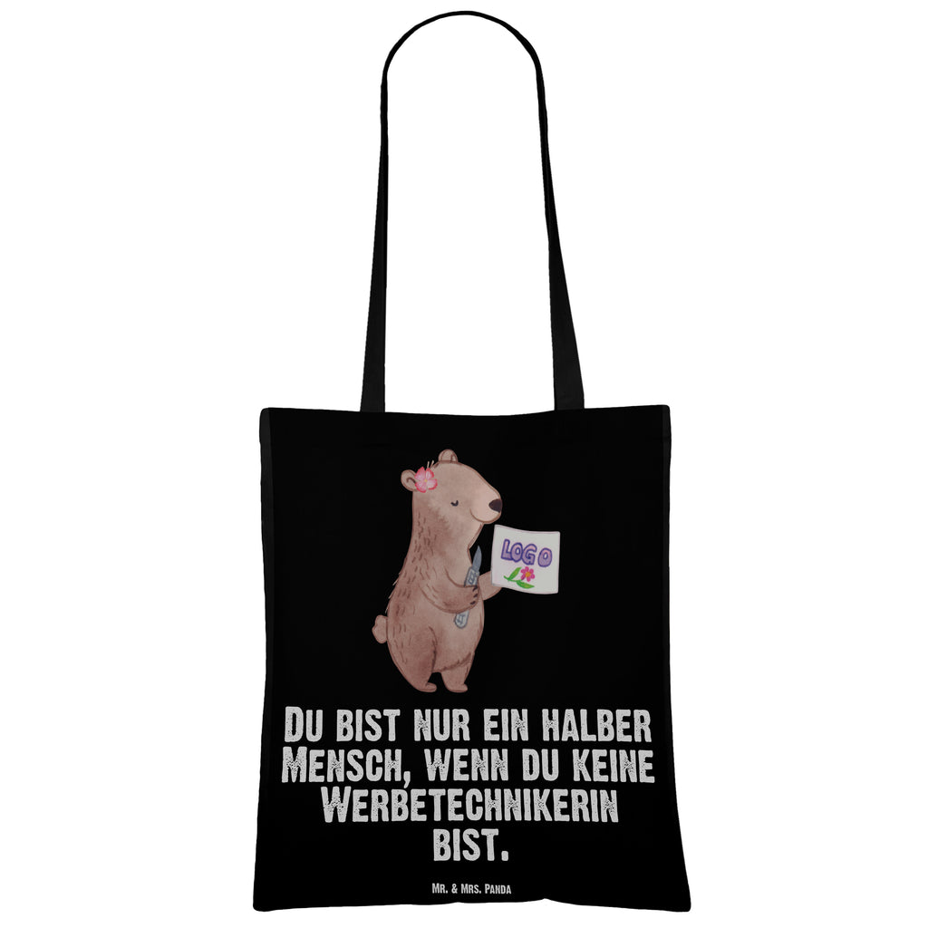 Tragetasche Werbetechnikerin mit Herz Beuteltasche, Beutel, Einkaufstasche, Jutebeutel, Stoffbeutel, Tasche, Shopper, Umhängetasche, Strandtasche, Schultertasche, Stofftasche, Tragetasche, Badetasche, Jutetasche, Einkaufstüte, Laptoptasche, Beruf, Ausbildung, Jubiläum, Abschied, Rente, Kollege, Kollegin, Geschenk, Schenken, Arbeitskollege, Mitarbeiter, Firma, Danke, Dankeschön