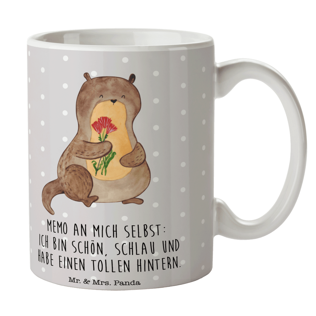 Tasse Otter Blumenstrauß Tasse, Kaffeetasse, Teetasse, Becher, Kaffeebecher, Teebecher, Keramiktasse, Porzellantasse, Büro Tasse, Geschenk Tasse, Tasse Sprüche, Tasse Motive, Kaffeetassen, Tasse bedrucken, Designer Tasse, Cappuccino Tassen, Schöne Teetassen, Otter, Fischotter, Seeotter, Otter Seeotter See Otter