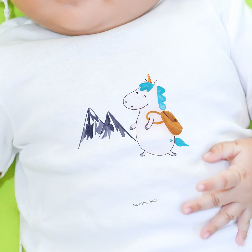 Organic Baby Shirt Einhorn Bergsteiger Baby T-Shirt, Jungen Baby T-Shirt, Mädchen Baby T-Shirt, Shirt, Einhorn, Einhörner, Einhorn Deko, Pegasus, Unicorn, Bergsteiger, Abenteuer, Berge, Abenteurer, Weltenbummler, Weltreise, Reisen, Urlaub, Entdecker