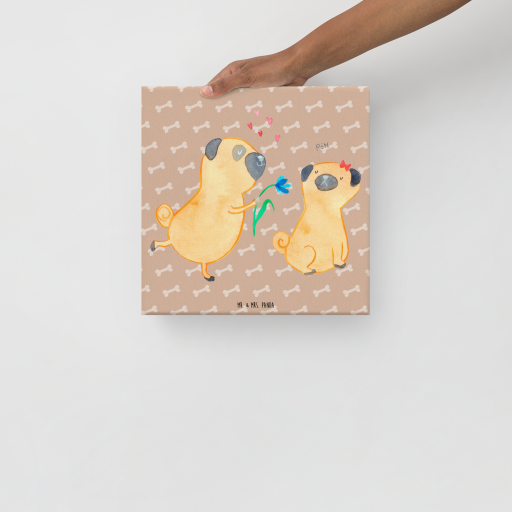 Leinwand Bild Mops Verliebt Leinwand, Bild, Kunstdruck, Wanddeko, Dekoration, Hund, Hundemotiv, Haustier, Hunderasse, Tierliebhaber, Hundebesitzer, Sprüche, Mops, Möpse, Hundeliebe, verliebt, Liebe, Liebesspruch. Verlobt, Geschenk Freund, Partner