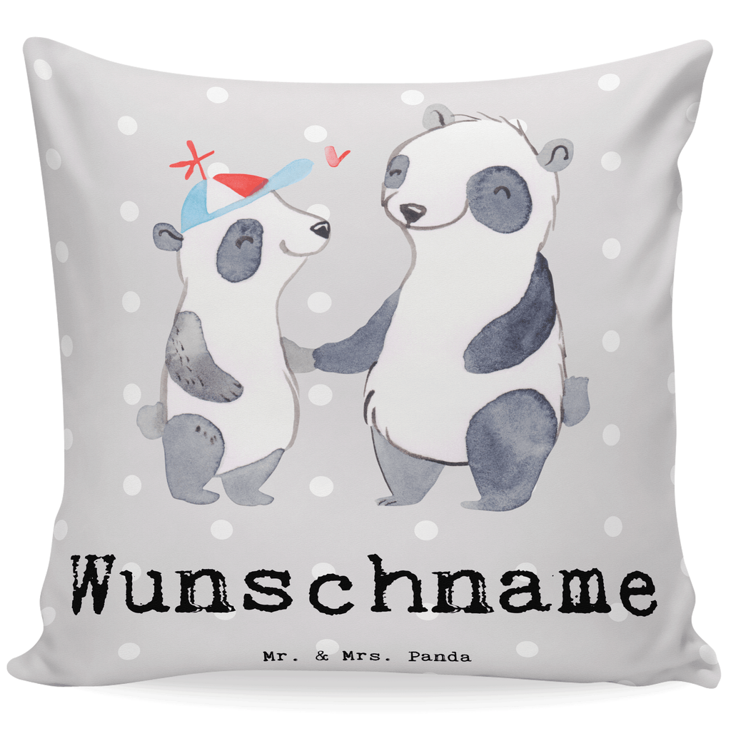 Personalisiertes Kissen Panda Bester Vater der Welt Kissen, personalisiert, Name, Wunschname, bedrucken, Kopfkissen, für, Dankeschön, Geschenk, Schenken, Geburtstag, Geburtstagsgeschenk, Geschenkidee, Danke, Bedanken, Mitbringsel, Freude machen, Geschenktipp, Vater, Papa, Dad, Daddy, Paps, Papi, Vati, Eltern, Geschenk Vater, Mann, Familie, Bester, Kleinigkeit