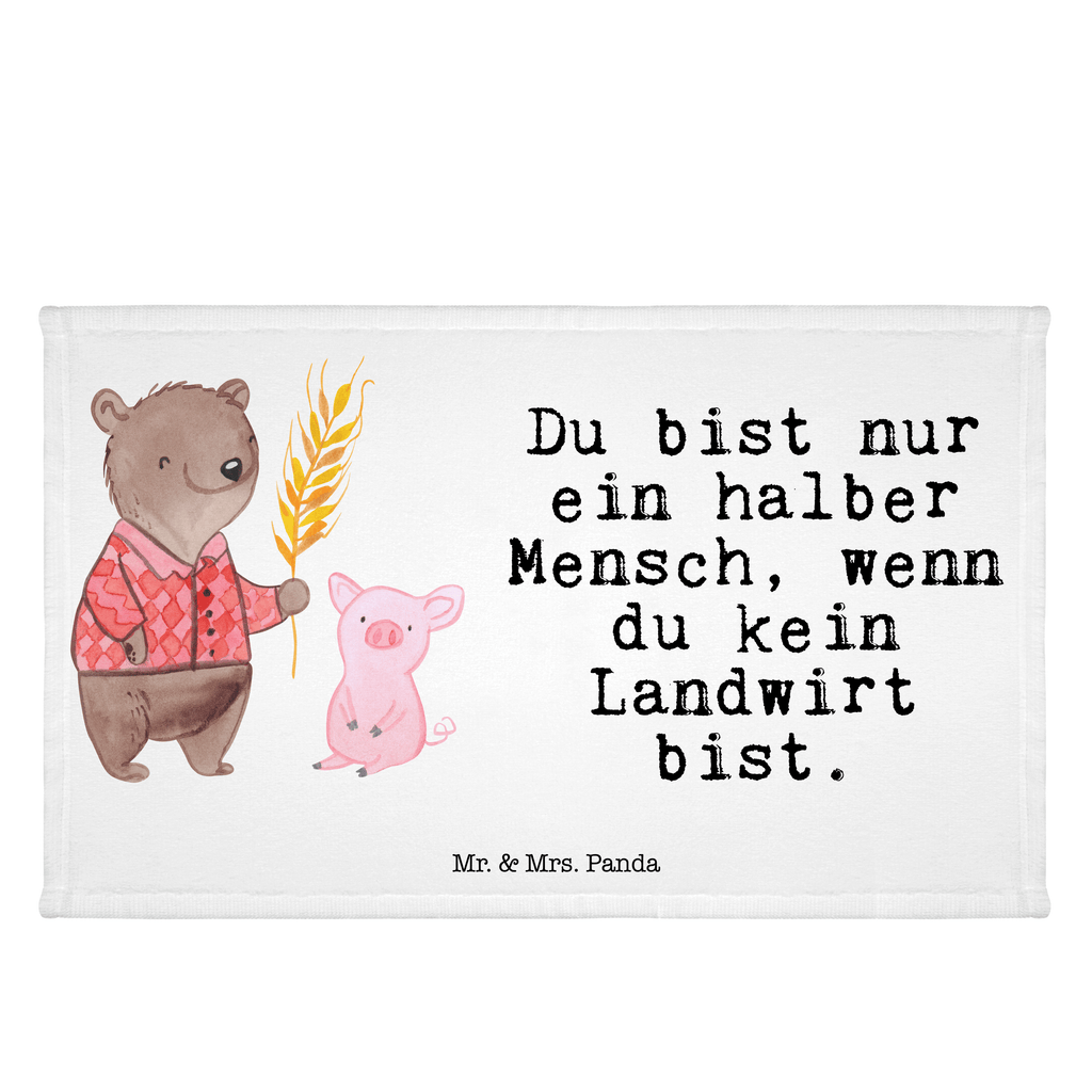 Handtuch Landwirt mit Herz Gästetuch, Reisehandtuch, Sport Handtuch, Frottier, Kinder Handtuch, Beruf, Ausbildung, Jubiläum, Abschied, Rente, Kollege, Kollegin, Geschenk, Schenken, Arbeitskollege, Mitarbeiter, Firma, Danke, Dankeschön, Landwirt; Bauer, Tierwirt, Agronom, Farmer, Bauernhof