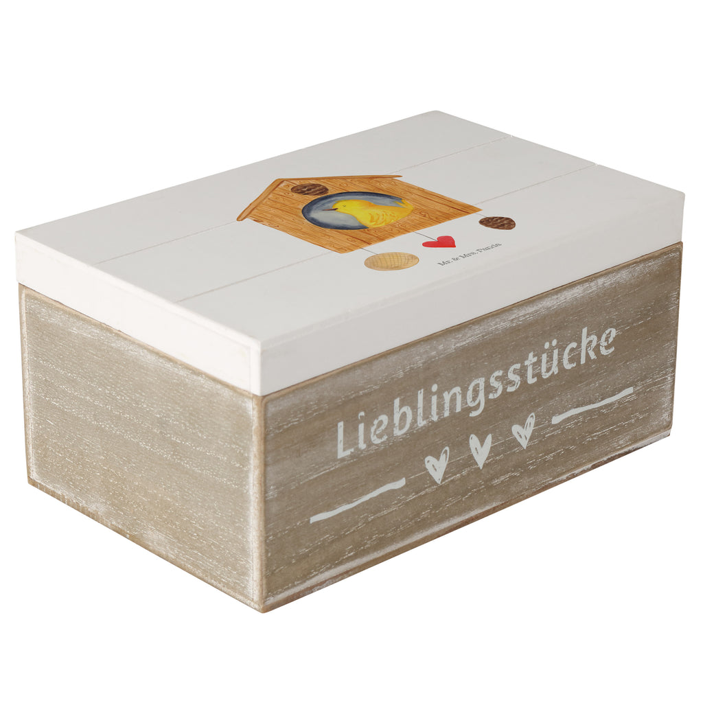 Holzkiste Vogel Haus Holzkiste, Kiste, Schatzkiste, Truhe, Schatulle, XXL, Erinnerungsbox, Erinnerungskiste, Dekokiste, Aufbewahrungsbox, Geschenkbox, Geschenkdose, Tiermotive, Gute Laune, lustige Sprüche, Tiere, Vogel, Vögel, Vogelhaus, Vogelhäuschen, Home sweet home, Zuhause, Nest, Eigenheim, Familie, Wohnung, Haus, unser Haus, Lieblingsort, Castle