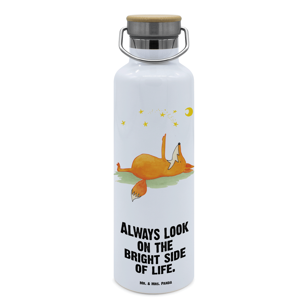 Trinkflasche Fuchs Sterne Thermosflasche, Isolierflasche, Edelstahl, Trinkflasche, isoliert, Wamrhaltefunktion, Sportflasche, Flasche zum Sport, Sportlerflasche, Fuchs, Füchse, tröstende Worte, Spruch positiv, Spruch schön, Romantik, Always Look on the Bright Side of Life