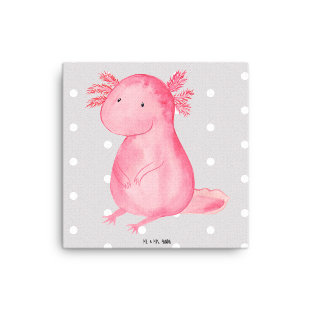 Leinwand Bild Axolotl Leinwand, Bild, Kunstdruck, Wanddeko, Dekoration, Axolotl, Molch, Axolot, vergnügt, fröhlich, zufrieden, Lebensstil, Weisheit, Lebensweisheit, Liebe, Freundin