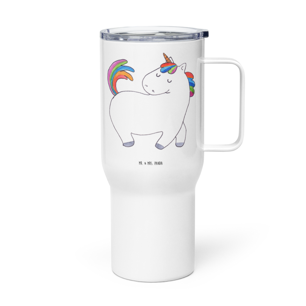 XXL Thermobecher Einhorn Stolzieren Thermobecher, XL Thermobecher, Reisebecher, XL Reisetasse, Großer Thermobecher, Autobecher, Jumbo Becher, Einhorn, Einhörner, Einhorn Deko, Pegasus, Unicorn, stolz, anders, bunt, Pferd, Reiter, Reiten, Freundin, Geschenk