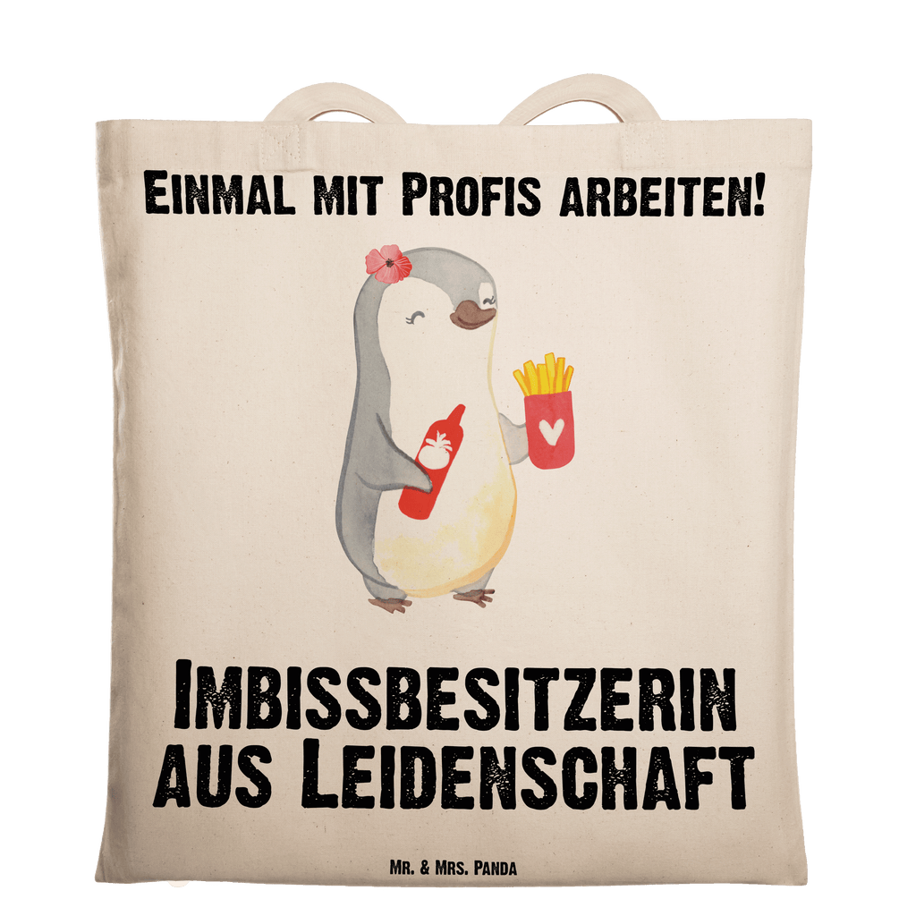 Tragetasche Imbissbesitzerin aus Leidenschaft Beuteltasche, Beutel, Einkaufstasche, Jutebeutel, Stoffbeutel, Tasche, Shopper, Umhängetasche, Strandtasche, Schultertasche, Stofftasche, Tragetasche, Badetasche, Jutetasche, Einkaufstüte, Laptoptasche, Beruf, Ausbildung, Jubiläum, Abschied, Rente, Kollege, Kollegin, Geschenk, Schenken, Arbeitskollege, Mitarbeiter, Firma, Danke, Dankeschön, Imbissbesitzerin, Imibissverkäuferin, Pommesverkäuferin, Pommesliebe