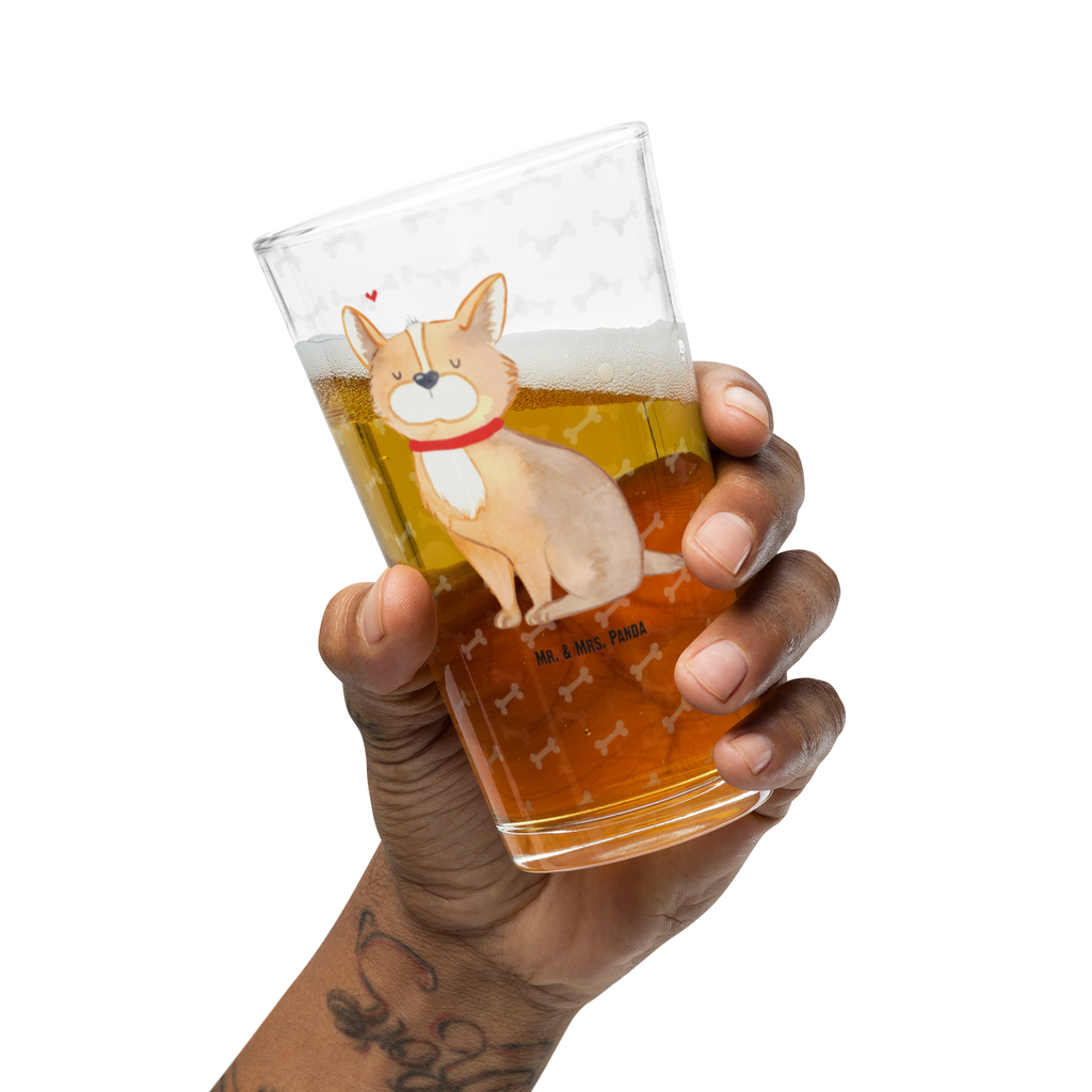 Premium Trinkglas Hundeglück Trinkglas, Glas, Pint Glas, Bierglas, Cocktail Glas, Wasserglas, Hund, Hundemotiv, Haustier, Hunderasse, Tierliebhaber, Hundebesitzer, Sprüche, Corgie, Hundeliebe, Spruch, Hundemama, Liebe