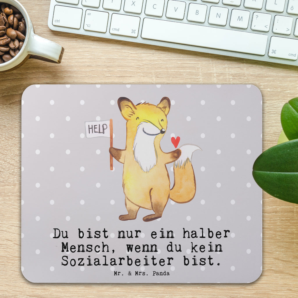 Mauspad Sozialarbeiter mit Herz Mousepad, Computer zubehör, Büroausstattung, PC Zubehör, Arbeitszimmer, Mauspad, Einzigartiges Mauspad, Designer Mauspad, Mausunterlage, Mauspad Büro, Beruf, Ausbildung, Jubiläum, Abschied, Rente, Kollege, Kollegin, Geschenk, Schenken, Arbeitskollege, Mitarbeiter, Firma, Danke, Dankeschön