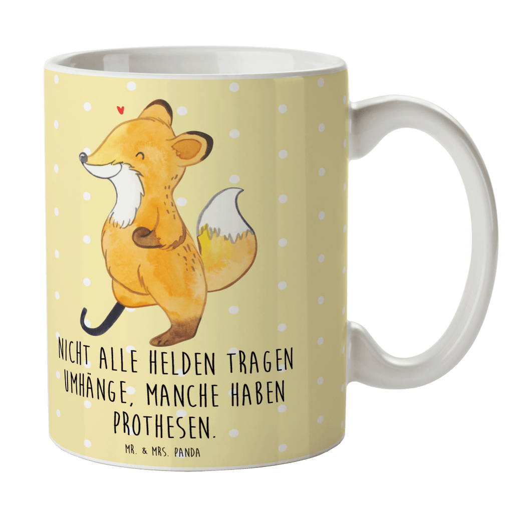 Tasse Fuchs Beinprothese Tasse, Kaffeetasse, Teetasse, Becher, Kaffeebecher, Teebecher, Keramiktasse, Porzellantasse, Büro Tasse, Geschenk Tasse, Tasse Sprüche, Tasse Motive, Kaffeetassen, Tasse bedrucken, Designer Tasse, Cappuccino Tassen, Schöne Teetassen, Fuchs, Amputation, Beimamputation, Beinprothese