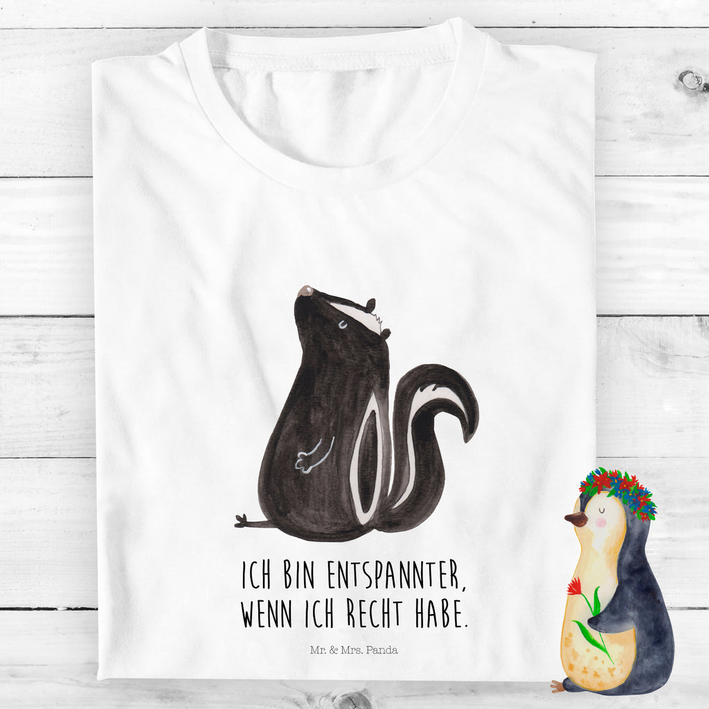 Organic Kinder T-Shirt Stinktier Sitzen Kinder T-Shirt, Kinder T-Shirt Mädchen, Kinder T-Shirt Jungen, Stinktier, Skunk, Wildtier, Raubtier, Stinker, Stinki, Spruch, Büro, Recht, Besserwisser