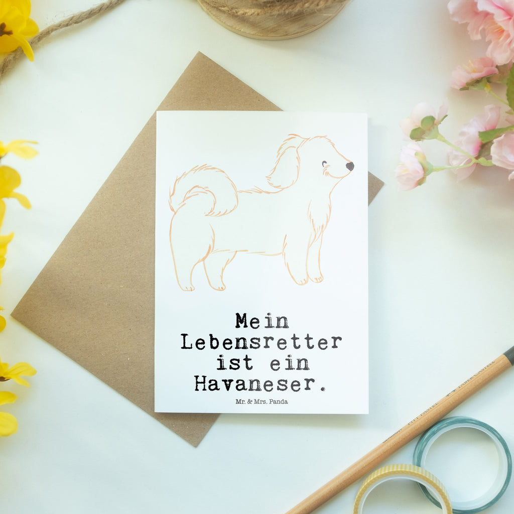 Grußkarte Havaneser Lebensretter Grußkarte, Klappkarte, Einladungskarte, Glückwunschkarte, Hochzeitskarte, Geburtstagskarte, Karte, Ansichtskarten, Hund, Hunderasse, Rassehund, Hundebesitzer, Geschenk, Tierfreund, Schenken, Welpe, Havaneser, Havi, Bichon Havanais, Bichón Habanero