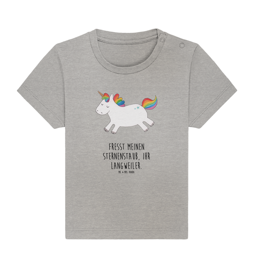 Organic Baby Shirt Einhorn Happy Baby T-Shirt, Jungen Baby T-Shirt, Mädchen Baby T-Shirt, Shirt, Einhorn, Einhörner, Einhorn Deko, Pegasus, Unicorn, glücklich, fröhlich, Spaß, Freude, Lebensfreude, witzig, spannend, Lächeln, Lachen