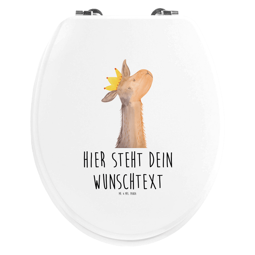 Personalisierter WC Sitz Motiv Lamakopf König Personalisierte Klobrille, Personalisierter Klodeckel, Personalisierter Toilettendeckel, Personalisierter WC-Sitz, Toilettendeckel mit Namen, WC Sitz mit Namen, Lama, Alpaka, Lamas, König, Königin, Freundin, Mama, Papa, Büro Kollege, Kollegin, Chef, Vorgesetzter, Abi, Abitur