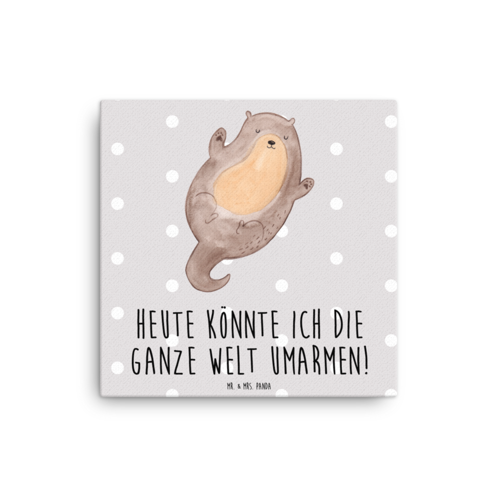 Leinwand Bild Otter Umarmen Leinwand, Bild, Kunstdruck, Wanddeko, Dekoration, Otter, Fischotter, Seeotter, Otter Seeotter See Otter