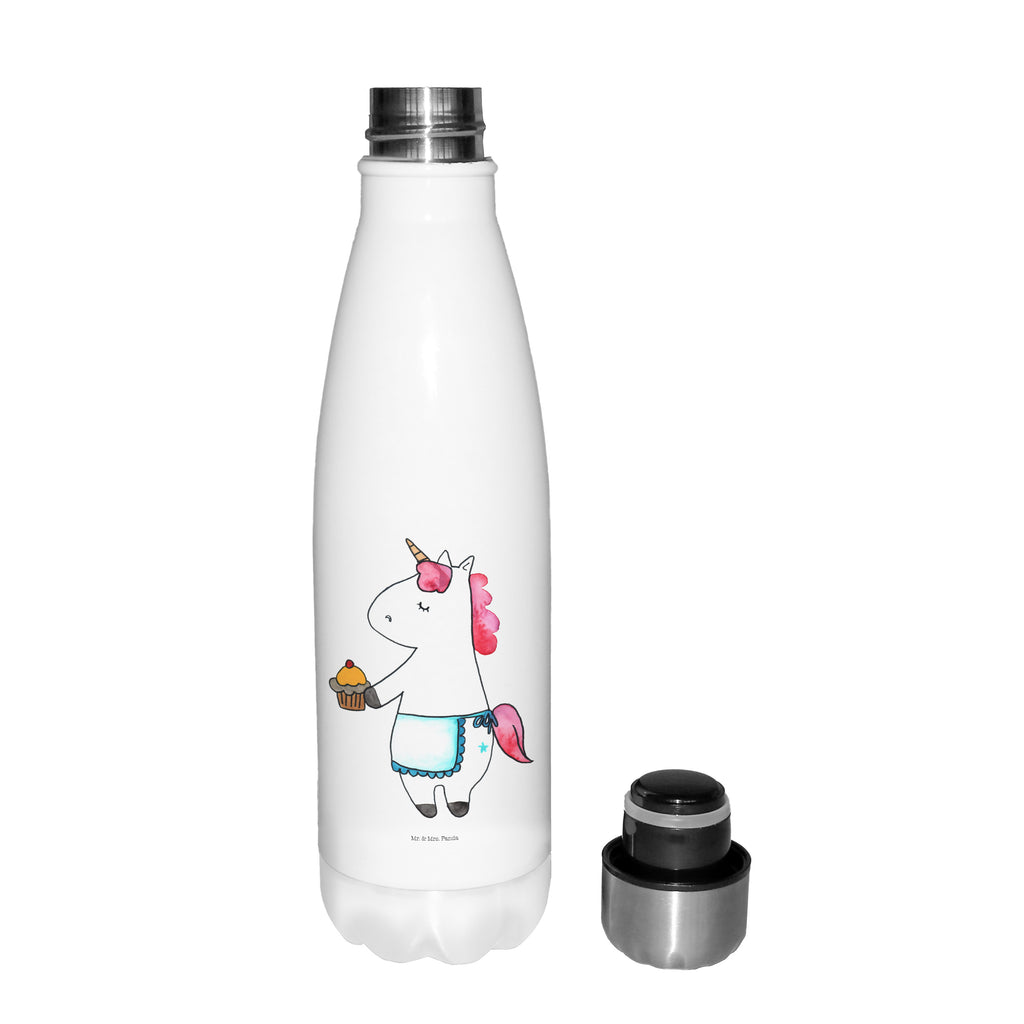 Thermosflasche Einhorn Muffin Isolierflasche, Thermoflasche, Trinkflasche, Thermos, Edelstahl, Einhorn, Einhörner, Einhorn Deko, Pegasus, Unicorn, Geburtstag, Backen, Muffin, Kekse, Geburtstagsgrüße, Glückwünsche, Liebesgrüße, Grüße