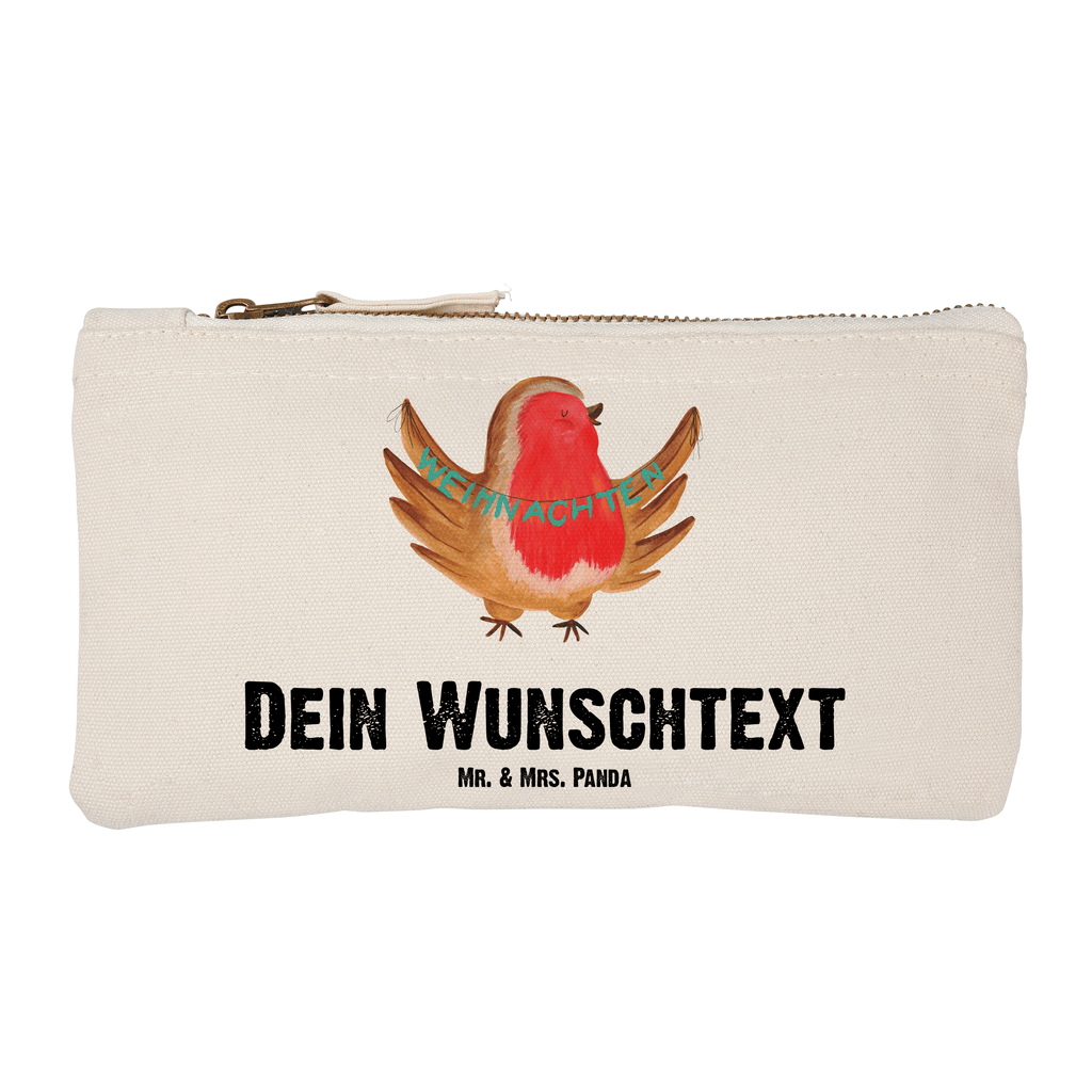 Personalisierte Schminktasche Rotkehlchen Weihnachten Personalisierte Schminktasche, Personalisierte Kosmetiktasche, Personalisierter Kosmetikbeutel, Personalisiertes Stiftemäppchen, Personalisiertes Etui, Personalisierte Federmappe, Personalisierte Makeup Bag, Personalisiertes Schminketui, Personalisiertes Kosmetiketui, Personalisiertes Schlamperetui, Schminktasche mit Namen, Kosmetiktasche mit Namen, Kosmetikbeutel mit Namen, Stiftemäppchen mit Namen, Etui mit Namen, Federmappe mit Namen, Makeup Bg mit Namen, Schminketui mit Namen, Kosmetiketui mit Namen, Schlamperetui mit Namen, Schminktasche personalisieren, Schminktasche bedrucken, Schminktasche selbst gestalten, Winter, Weihnachten, Weihnachtsdeko, Nikolaus, Advent, Heiligabend, Wintermotiv, Frohe Weihnachten, Weihnachtsmotiv, Weihnachtsgruß, Vogel, xmas