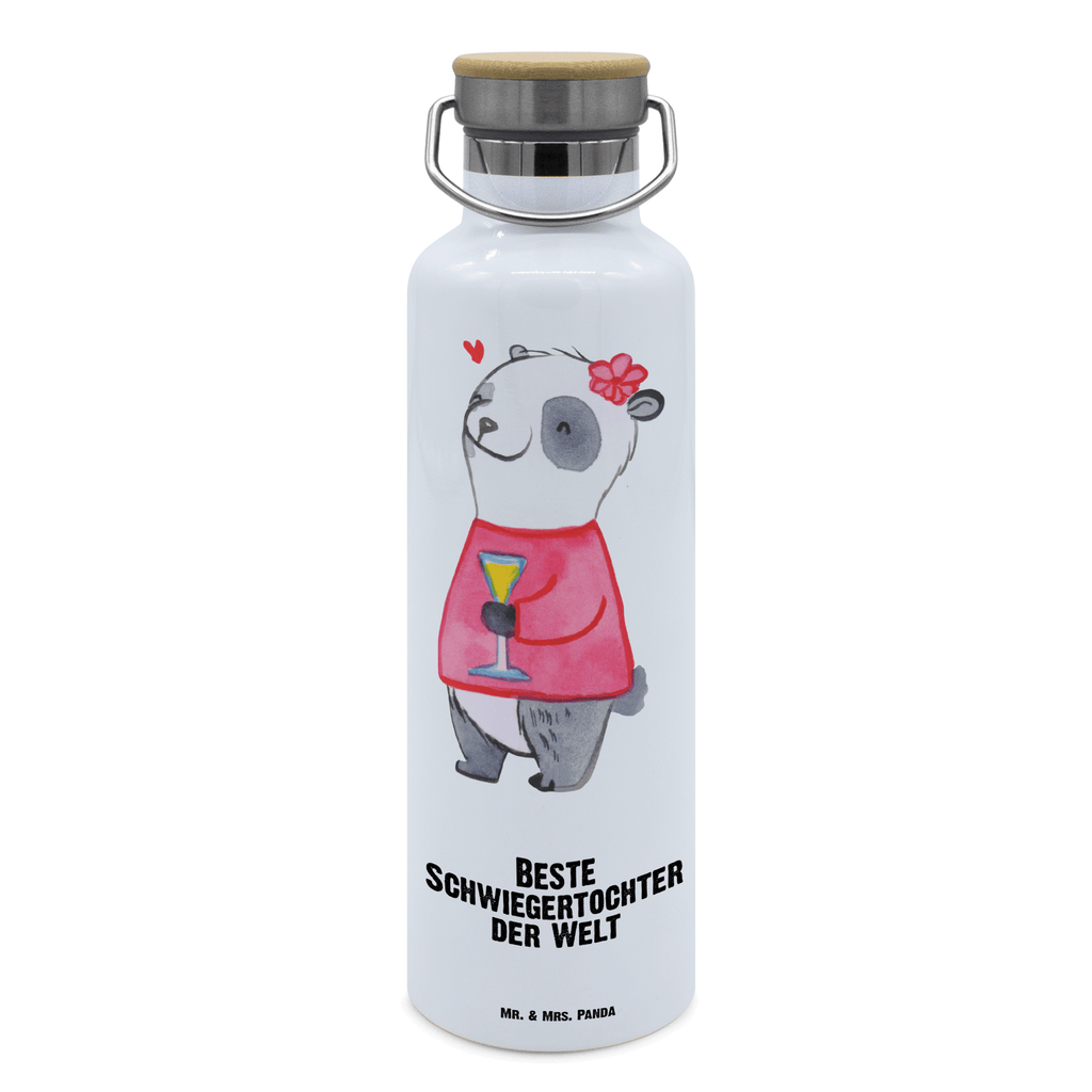 Trinkflasche Panda Beste Schwiegertochter der Welt Thermosflasche, Isolierflasche, Edelstahl, Trinkflasche, isoliert, Wamrhaltefunktion, Sportflasche, Flasche zum Sport, Sportlerflasche, für, Dankeschön, Geschenk, Schenken, Geburtstag, Geburtstagsgeschenk, Geschenkidee, Danke, Bedanken, Mitbringsel, Freude machen, Geschenktipp, Schwiegertochter, Tochter, Ehefrau des Sohns, Frau, angeheiratet, Hochzeit