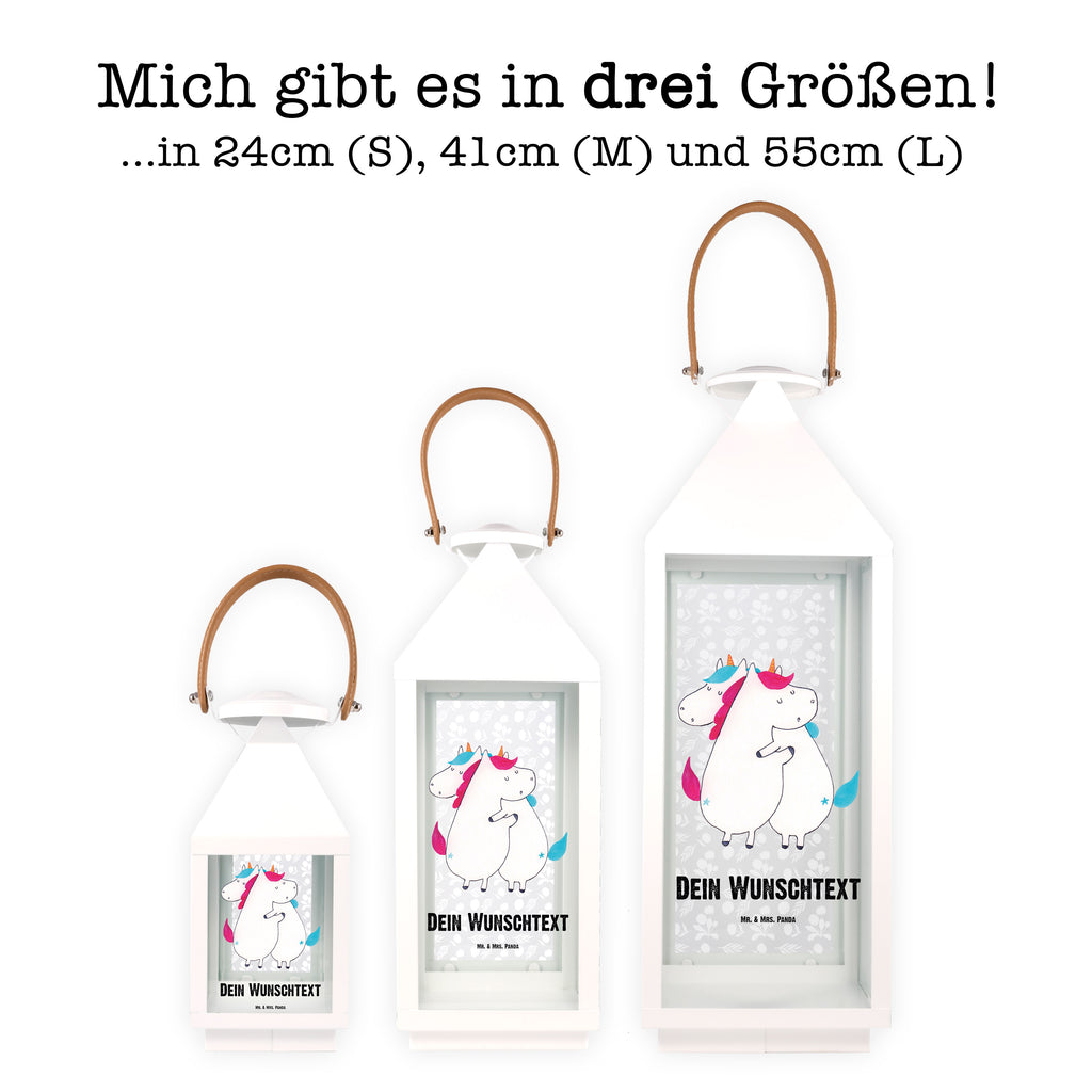 Personalisierte Deko Laterne Einhörner Umarmen Gartenlampe, Gartenleuchte, Gartendekoration, Gartenlicht, Laterne kleine Laternen, XXL Laternen, Laterne groß, Einhorn, Einhörner, Einhorn Deko, Pegasus, Unicorn, Freundinnen, Freundin, BFF, Schwester, Schwestern, Familie, Geschwister, Sister, Liebe