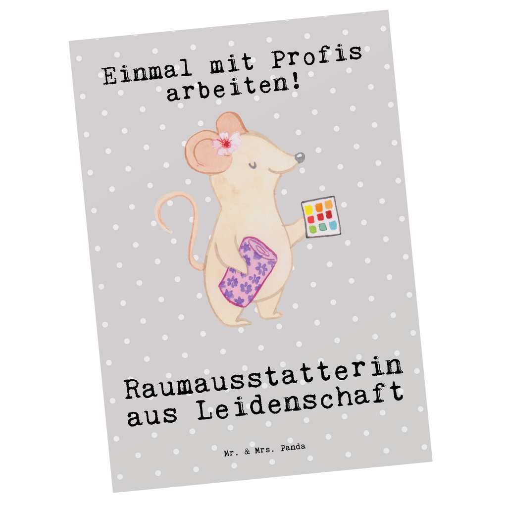 Postkarte Raumausstatterin aus Leidenschaft Postkarte, Karte, Geschenkkarte, Grußkarte, Einladung, Ansichtskarte, Geburtstagskarte, Einladungskarte, Dankeskarte, Ansichtskarten, Einladung Geburtstag, Einladungskarten Geburtstag, Beruf, Ausbildung, Jubiläum, Abschied, Rente, Kollege, Kollegin, Geschenk, Schenken, Arbeitskollege, Mitarbeiter, Firma, Danke, Dankeschön