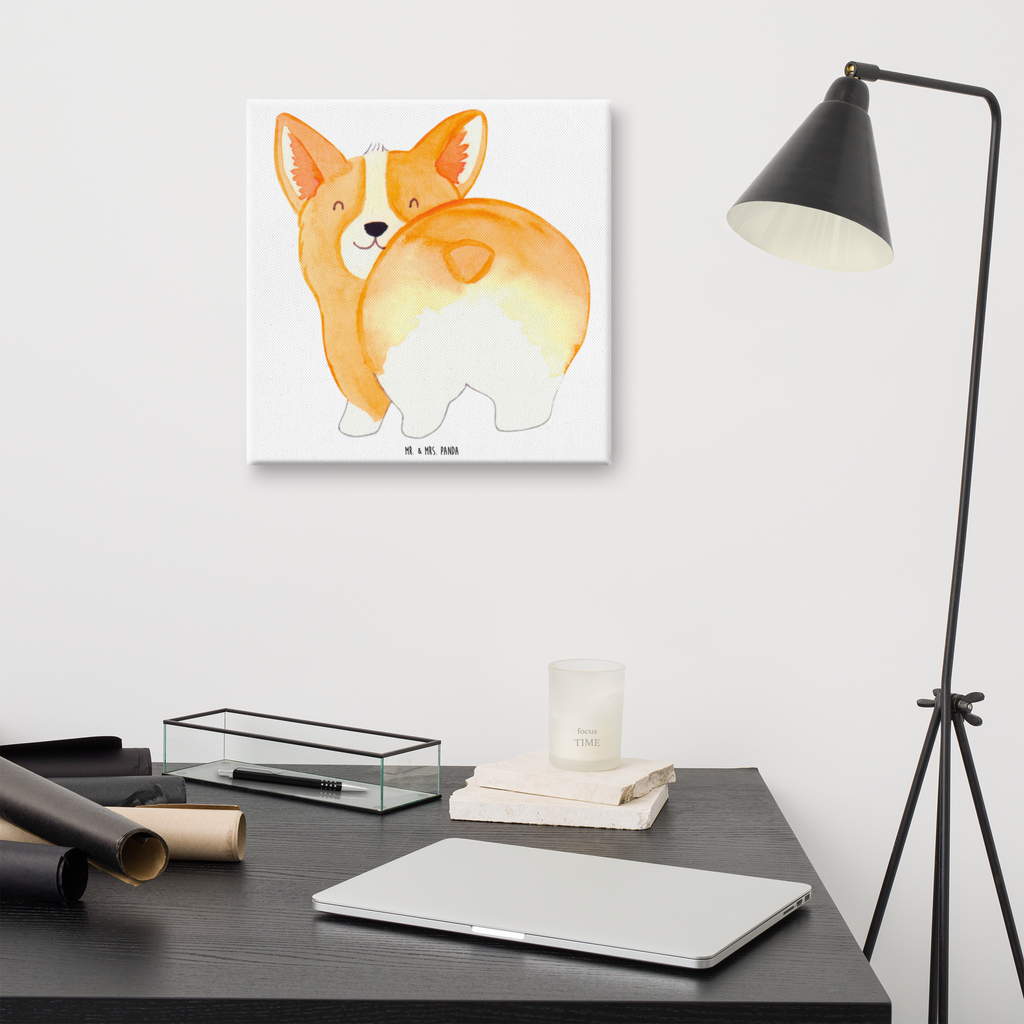 Leinwand Bild Corgi Po Leinwand, Bild, Kunstdruck, Wanddeko, Dekoration, Hund, Hundemotiv, Haustier, Hunderasse, Tierliebhaber, Hundebesitzer, Sprüche, Corgie, Hundeliebe, Motivation, Selbstliebe, Spruch