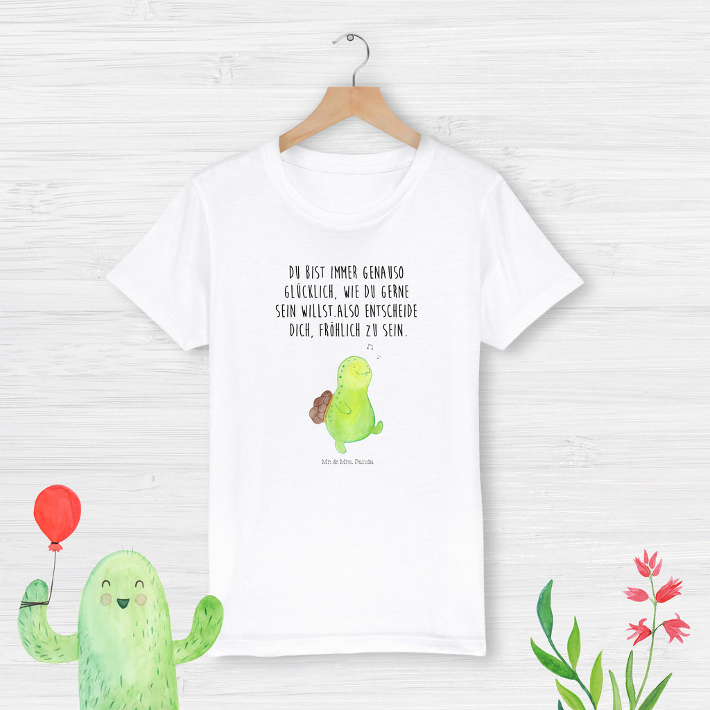 Organic Kinder T-Shirt Schildkröte Pfeifen Kinder T-Shirt, Kinder T-Shirt Mädchen, Kinder T-Shirt Jungen, Schildkröte, Schildi, Schildkröten, fröhlich, Glück, Motivation, Lebensfreude, Depression, Trennung, Neuanfang