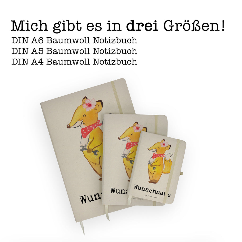 DIN A4 Personalisiertes Notizbuch Kfz-Mechatronikerin mit Herz Personalisiertes Notizbuch, Notizbuch mit Namen, Notizbuch bedrucken, Personalisierung, Namensbuch, Namen, Beruf, Ausbildung, Jubiläum, Abschied, Rente, Kollege, Kollegin, Geschenk, Schenken, Arbeitskollege, Mitarbeiter, Firma, Danke, Dankeschön, Kfz-Mechatronikerin, Kraftfahrzeugmechanikerin, Meisterin, Gesellenprüfung