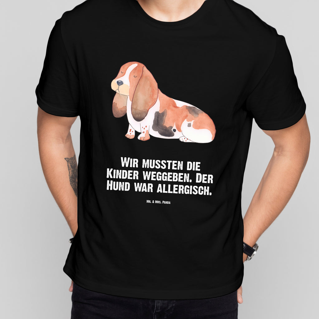 T-Shirt Standard Hund Basset Hound T-Shirt, Shirt, Tshirt, Lustiges T-Shirt, T-Shirt mit Spruch, Party, Junggesellenabschied, Jubiläum, Geburstag, Herrn, Damen, Männer, Frauen, Schlafshirt, Nachthemd, Sprüche, Hund, Hundemotiv, Haustier, Hunderasse, Tierliebhaber, Hundebesitzer, Basset Hound, Basset, Hundeliebe, kinderlos