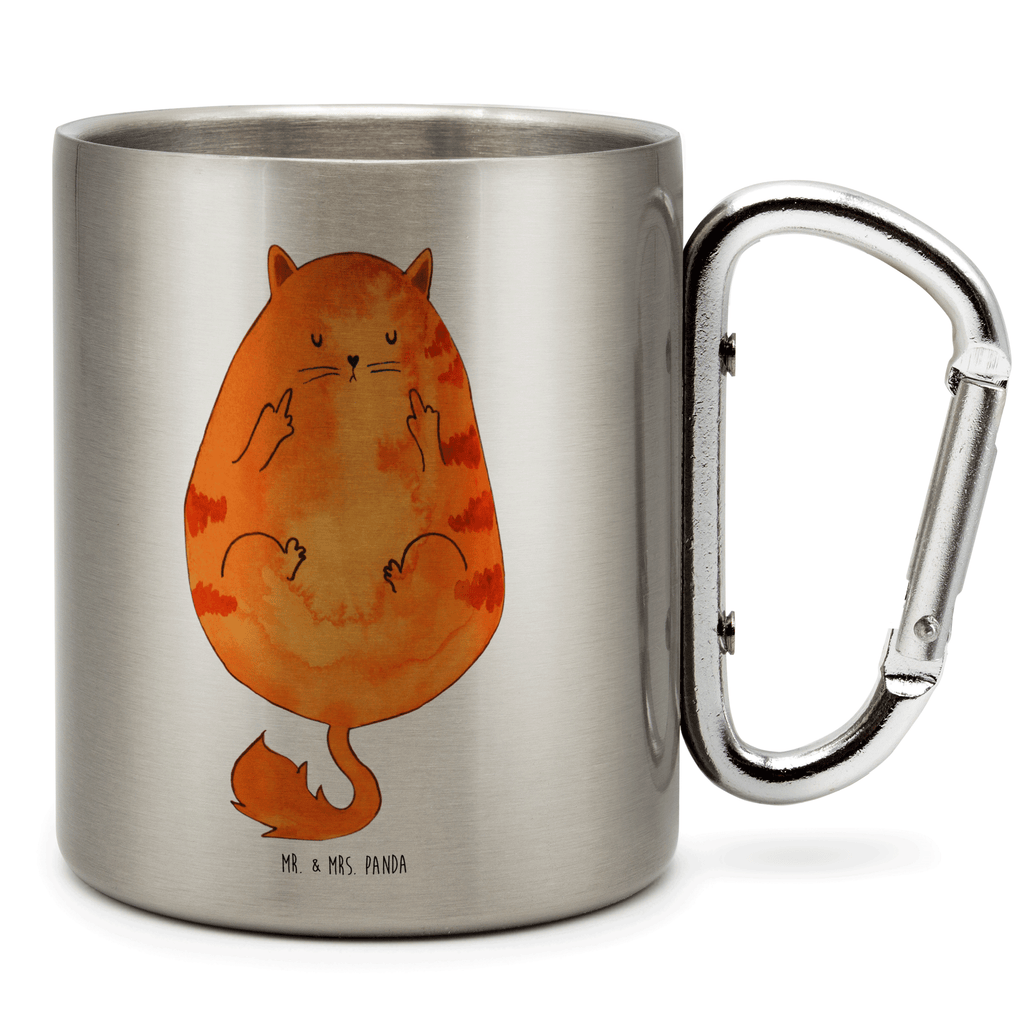 Edelstahlbecher Katze Frühaufsteher Edelstahltasse, Karabiner, Edelstahlbecher, Outdoor, Camping, Tasse, Becher, Katze, Katzenmotiv, Katzenfan, Katzendeko, Katzenfreund, Katzenliebhaber, Katzenprodukte, Katzenartikel, Katzenaccessoires, Katzensouvenirs, Katzenliebhaberprodukte, Katzenmotive, Der frühe Vogel kann mich mal, Morgenmuffel, Frühaufsteher, Kaffee, Katzen, Kater, Mietze