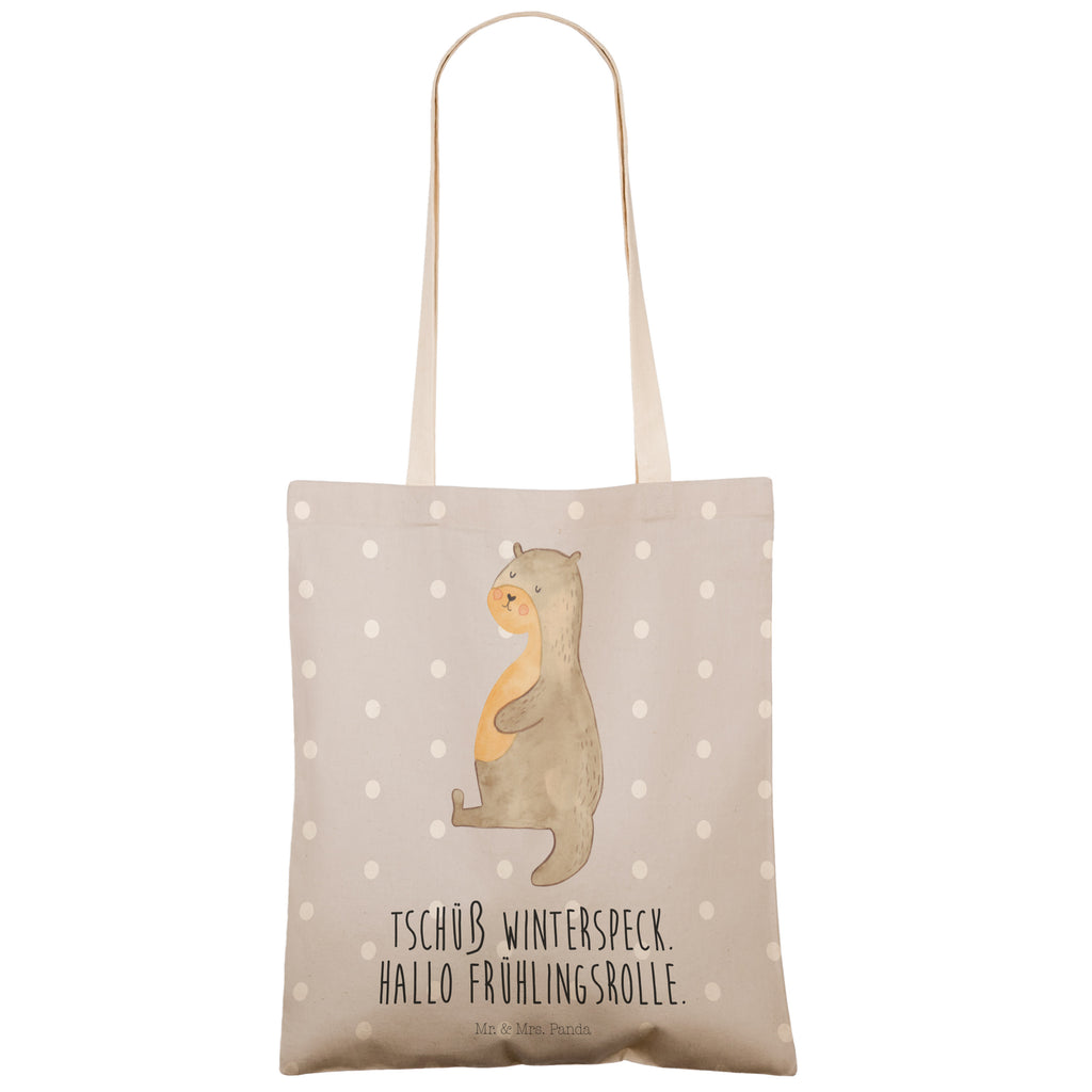 Einkaufstasche Otter Bauch Tragetasche, Tasche, Beutel, Stofftasche, Baumwolltasche, Umhängetasche, Shopper, Einkaufstasche, Beuteltasche, Otter, Fischotter, Seeotter, Otter Seeotter See Otter