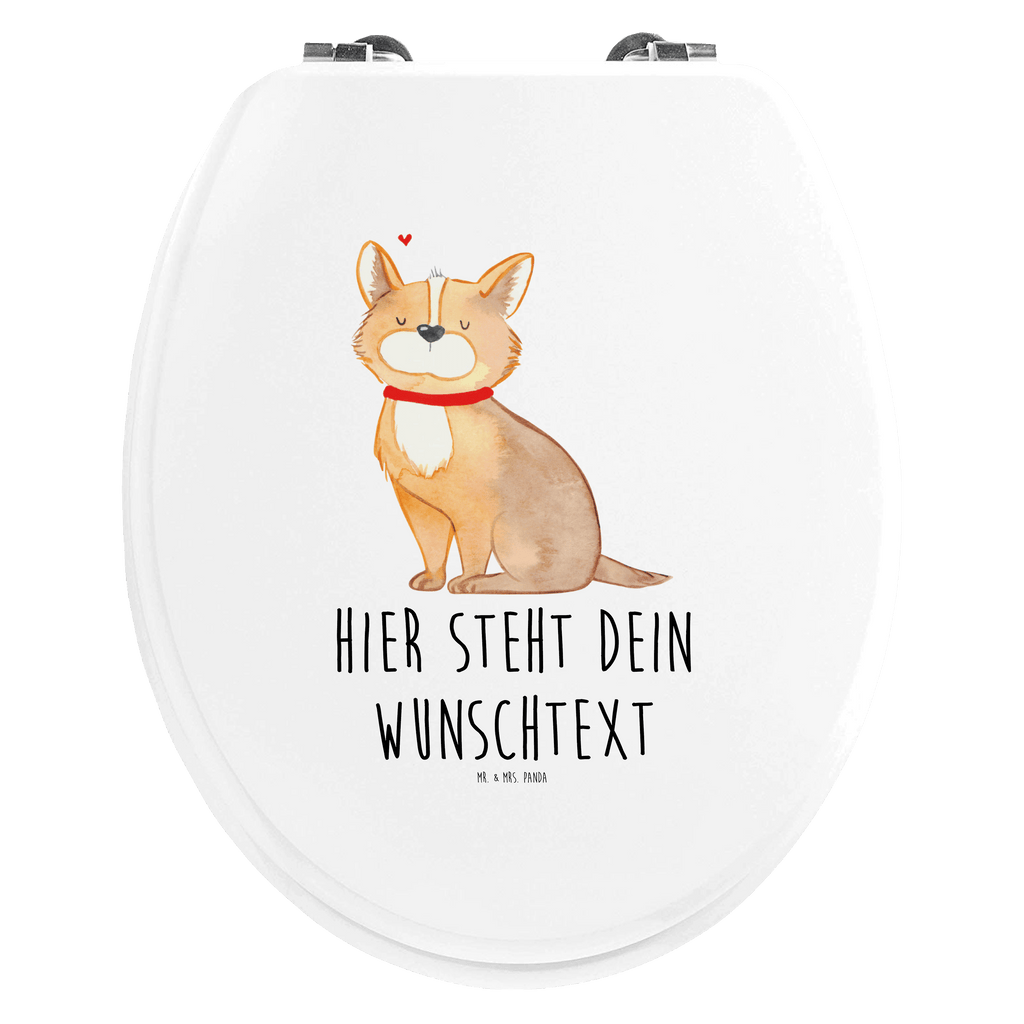 Personalisierter WC Sitz Motiv Hundeglück Personalisierte Klobrille, Personalisierter Klodeckel, Personalisierter Toilettendeckel, Personalisierter WC-Sitz, Toilettendeckel mit Namen, WC Sitz mit Namen, Hund, Hundemotiv, Haustier, Hunderasse, Tierliebhaber, Hundebesitzer, Sprüche, Corgie, Hundeliebe, Spruch, Hundemama, Liebe