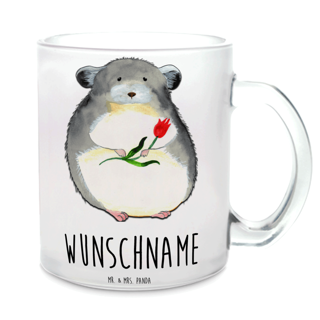 Personalisierte Teetasse Chinchilla mit Blume Personalisierte Teetasse, Personalisiertes Teeglas, Personalisierter Teebecher, Personalisierte Glas Teetasse, Personalisierte Teetasse aus Glas, Teetasse mit Namen, Teeglas mit Namen, Teebecher mit Namen, Glas Teetasse mit Namen, Teetasse aus Glas mit Namen, Teetasse Wunschname, Teetasse selbst gestalten., Tiermotive, Gute Laune, lustige Sprüche, Tiere, Chinchilla, Chinchillas, Liebeskummer, Kummer, Depressionen, traurig sein, Chaos, Glücklichsein, Büro, Büroalltag