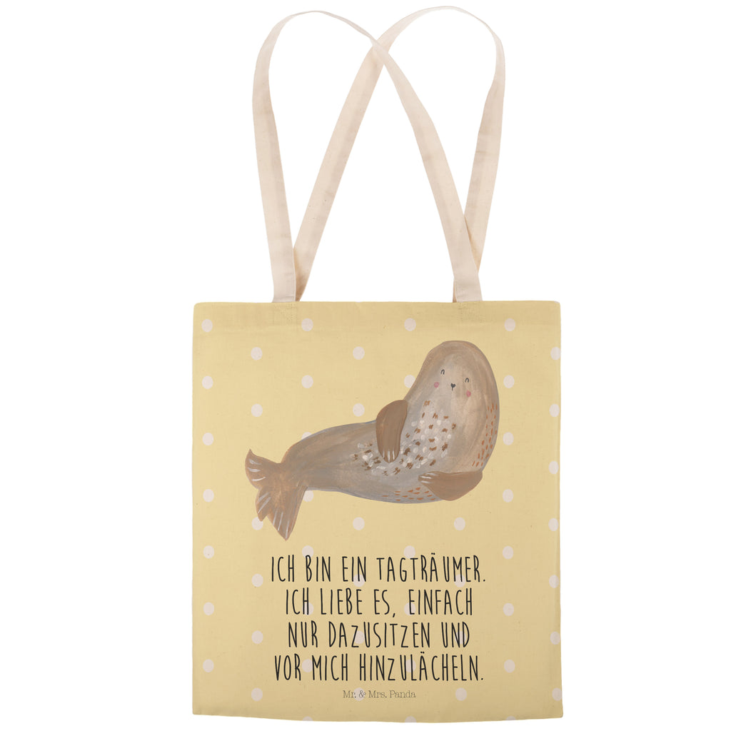 Einkaufstasche Robbe Lachen Tragetasche, Tasche, Beutel, Stofftasche, Baumwolltasche, Umhängetasche, Shopper, Einkaufstasche, Beuteltasche, Tiermotive, Gute Laune, lustige Sprüche, Tiere, Robbe, Robben, Seehund, Strand, Meerestier, Ostsee, Nordsee